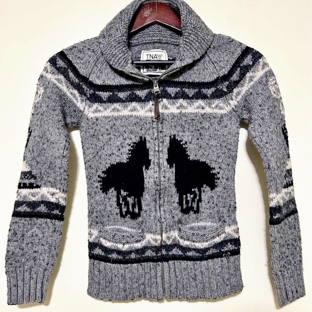 Vintage TNA Rare Horse Sweater Women's Size Medium (Fit Like Small)